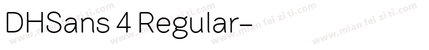 DHSans 4 Regular字体转换